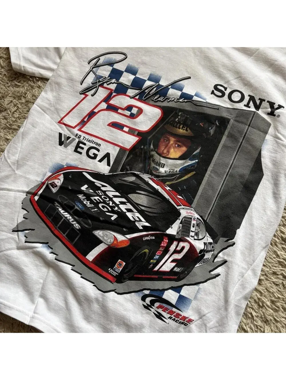 Insane vintage AOP Nascar tee